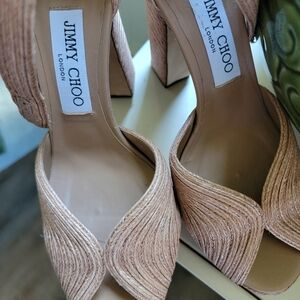 Delilah 120 Raffia Platform Sandals